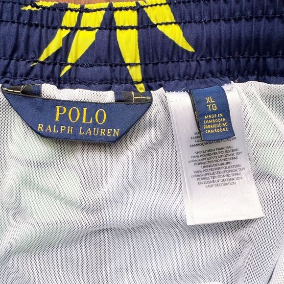 🍍Polo Ralph Lauren Pineapple Swim Trunks Mens XL Beach Tropical Pony Logo Summer - Picture 7 of 16